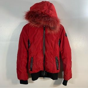 Rudsak Down Jacket With Fur Trim Hood